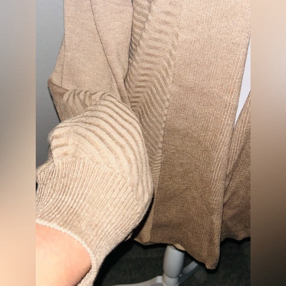 NEW 89th Madison Open Front Tan Cardigan‎ Sweater Caramel Heather Sz Medium NWT - Picture 9 of 14